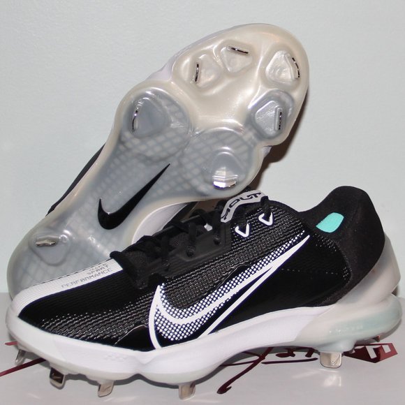 Nike Zoom Trout 7 Pro Metal Baseball Cleats Mens 7.5 Black White - Picture 1 of 6